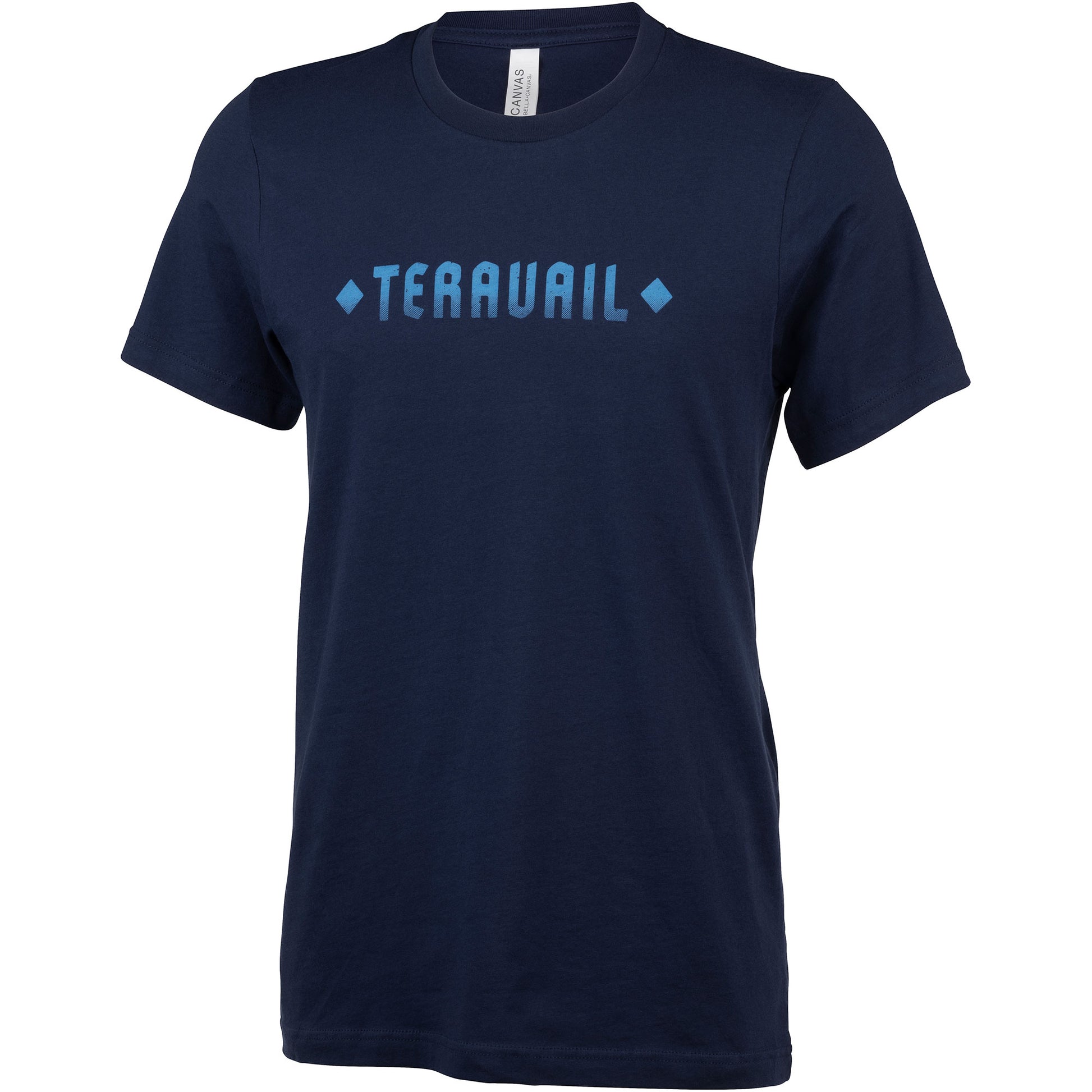 Teravail Landmark T-Shirt front navy blue with Teravail name