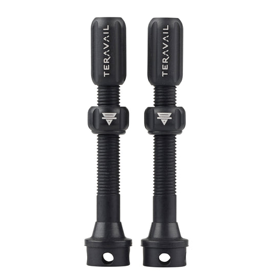 Teravail Tubeless Valves black alloy pair