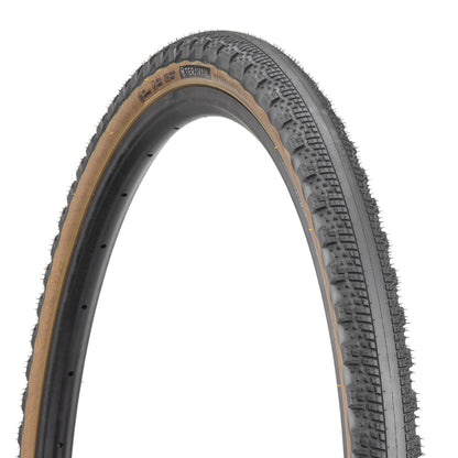 Teravail Washburn tire three-quarter view showing tan sidewall