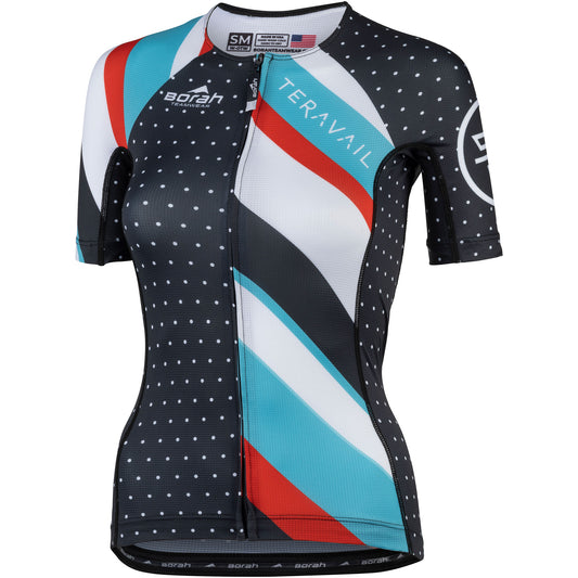 Teravail Waypoint Jersey - Women's front view multi-color design with Teravail logo